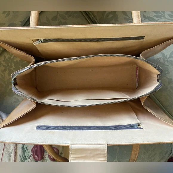 Vintage Mexican Leather Purse 👜 Tote - Picture 3 of 14